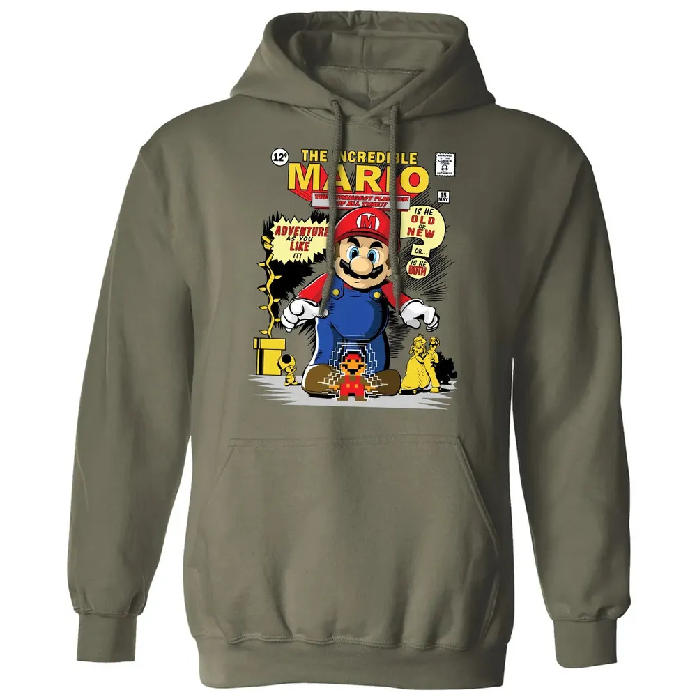 The Incredible Mario Classic Unisex Hoodie - 4