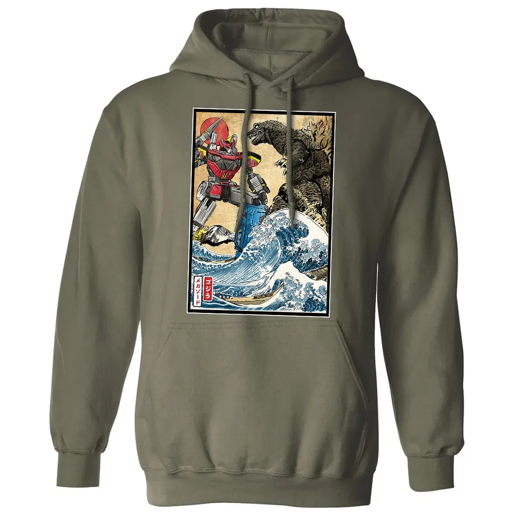 King of the Monsters vs Megazord Classic Unisex Hoodie - 4
