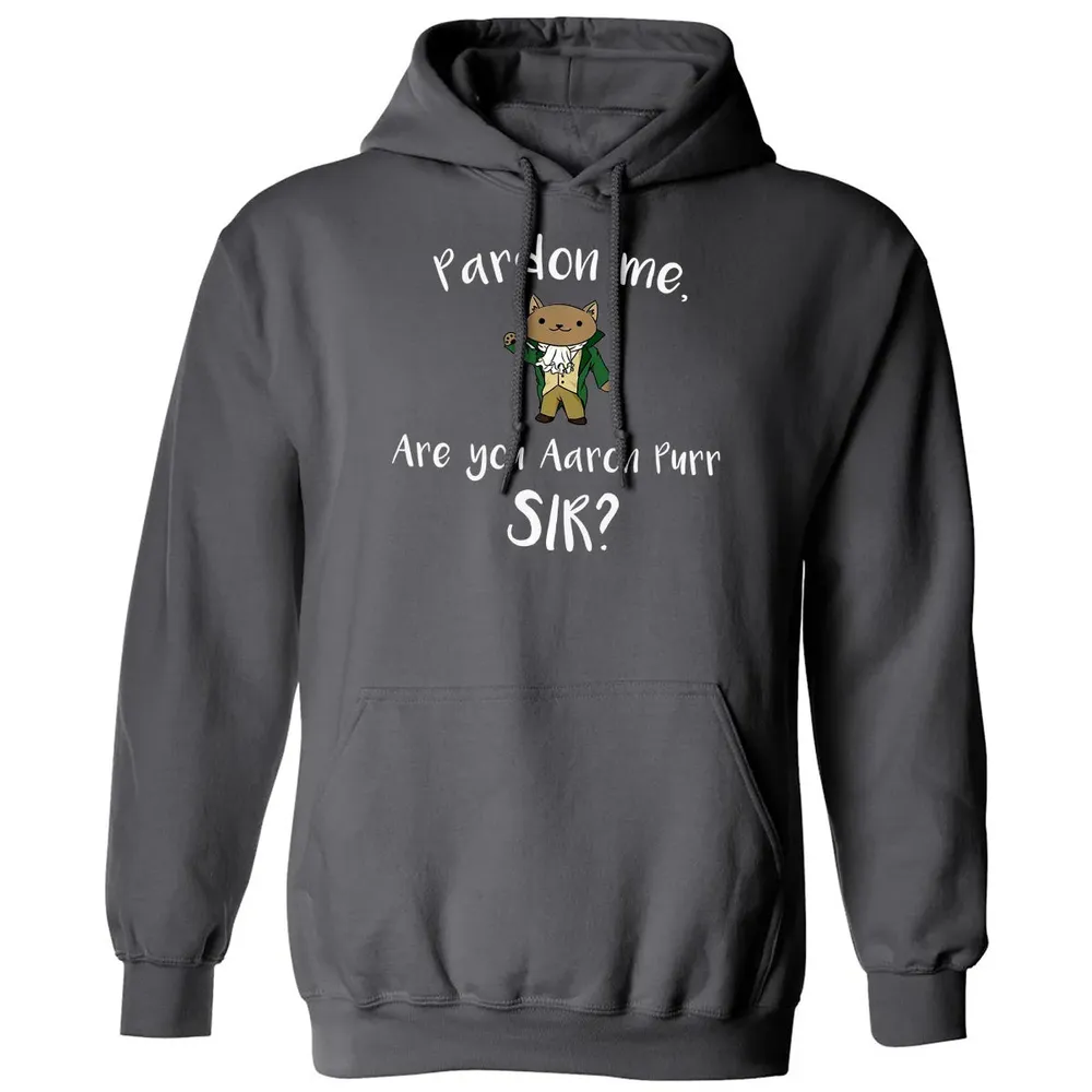 Are you Aaron Purr Sir Funny Cat Hoodie Hooded Sweat Classic Unisex Hoodie - 7