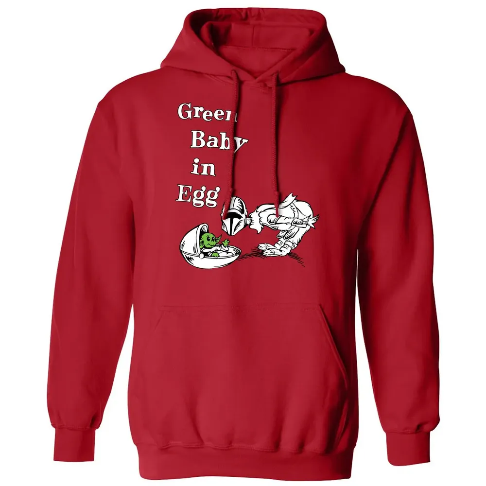 Green Baby in Egg Classic Unisex Hoodie - 5