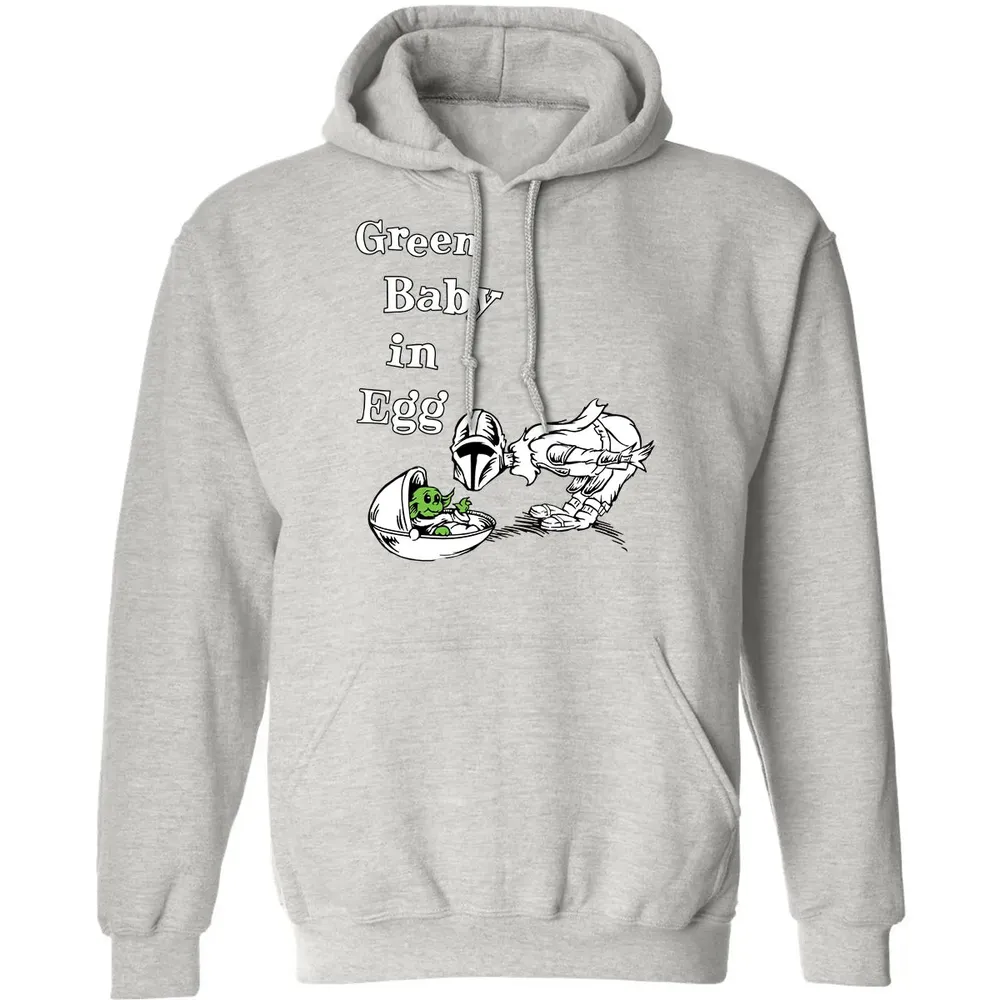 Green Baby in Egg Classic Unisex Hoodie - 2