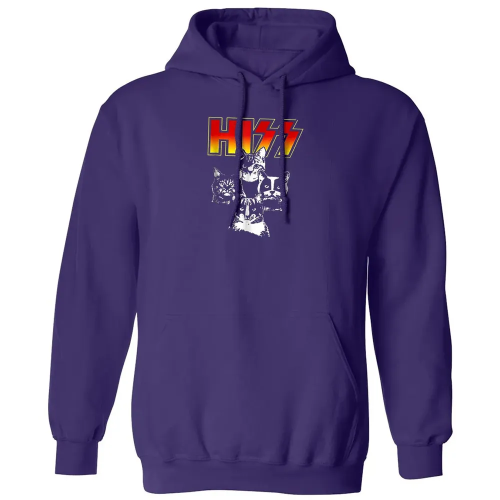 HISS Funny Cute Cat Mom Kitten Cats Lover Rock Gift Classic Unisex Hoodie - 6