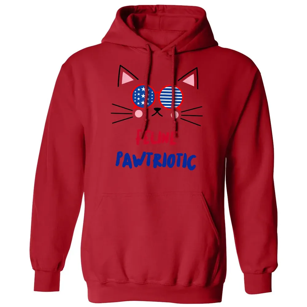 Feline Pawtriotic Classic Unisex Hoodie - 5