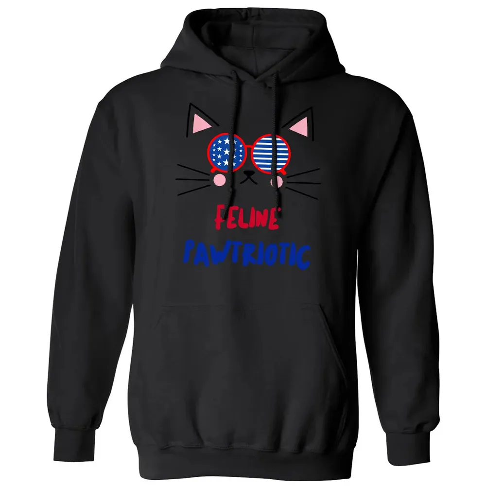 Feline Pawtriotic Classic Unisex Hoodie - 11