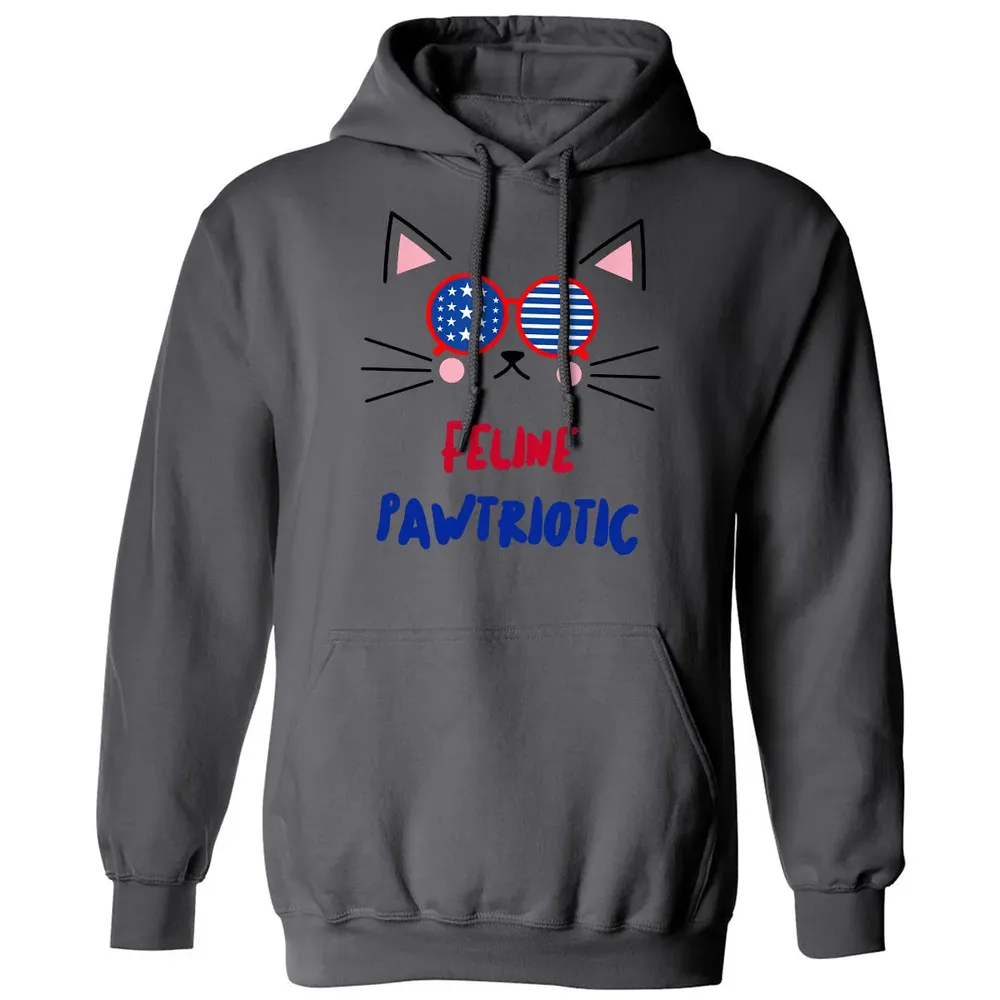 Feline Pawtriotic Classic Unisex Hoodie - 7