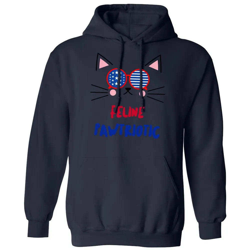Feline Pawtriotic Classic Unisex Hoodie - 8