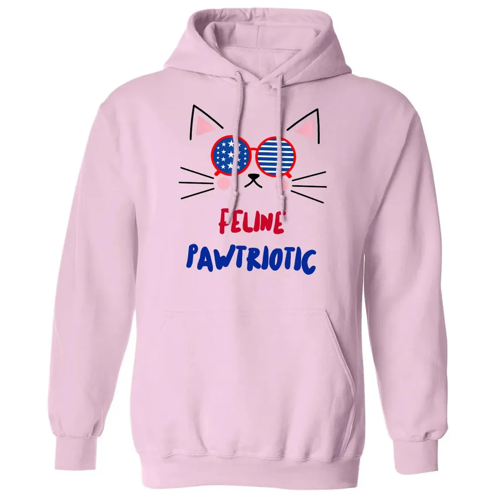 Feline Pawtriotic Classic Unisex Hoodie - 3