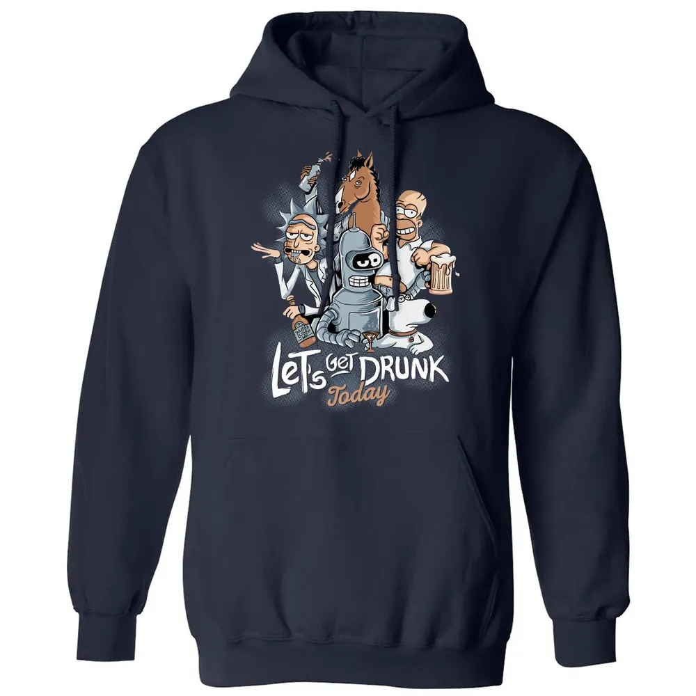 Get Drunk Classic Unisex Hoodie - 2