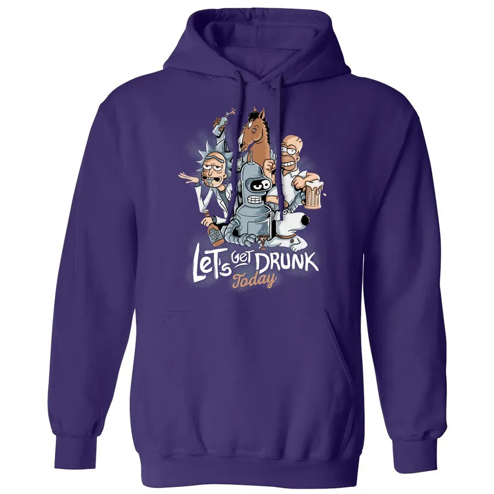 Get Drunk Classic Unisex Hoodie - 6