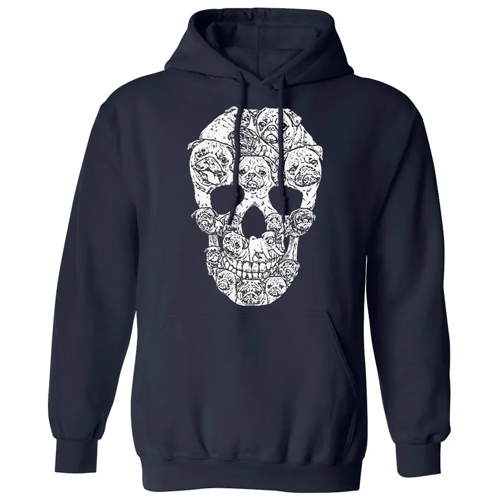 Pug Skull Classic Unisex Hoodie - 2