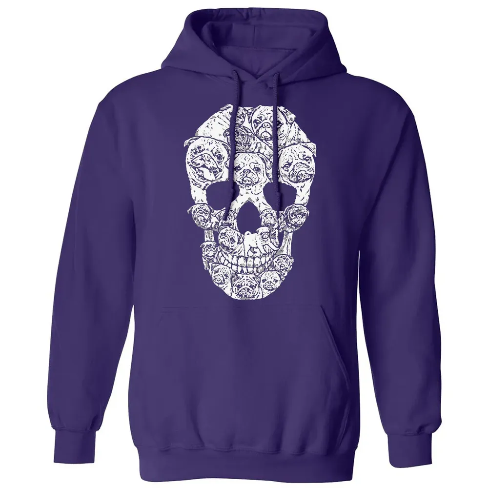 Pug Skull Classic Unisex Hoodie - 6