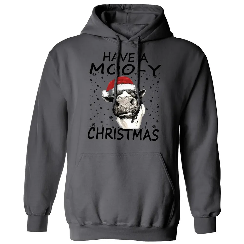 Have a Moo-y Christmas Classic Unisex Hoodie - 7