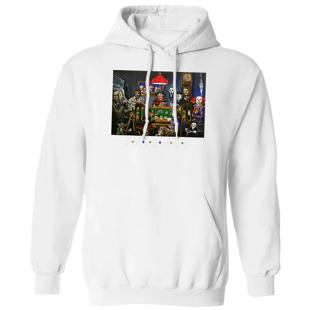 Funny Friend Play Card Horror Halloween Classic Unisex Hoodie - 11