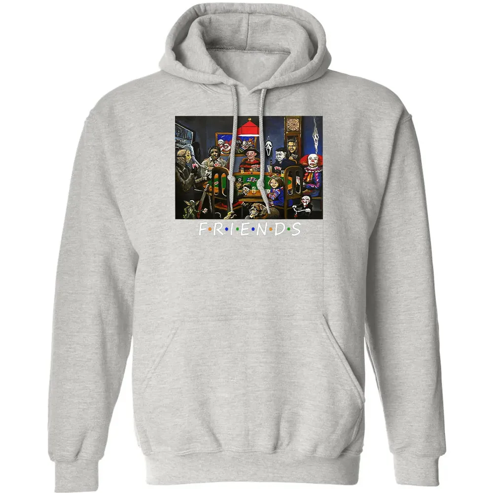 Funny Friend Play Card Horror Halloween Classic Unisex Hoodie - 8