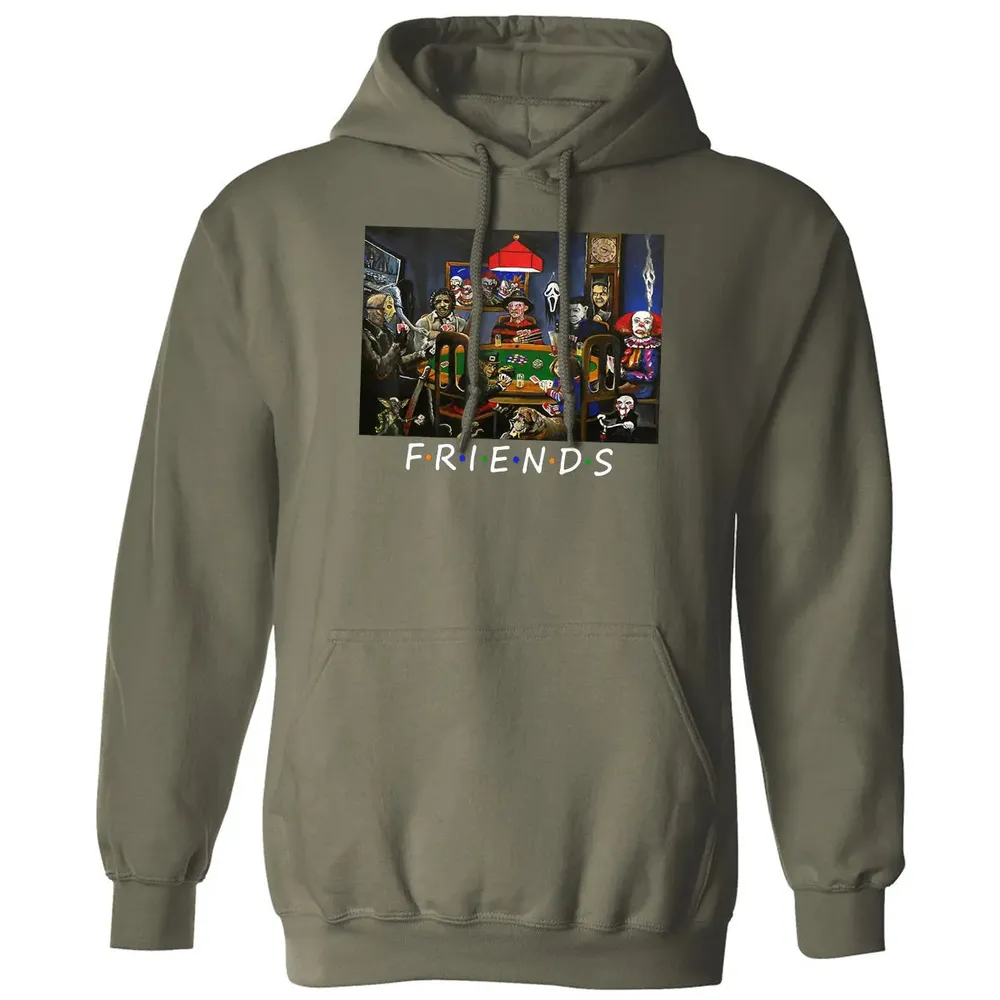 Funny Friend Play Card Horror Halloween Classic Unisex Hoodie - 4