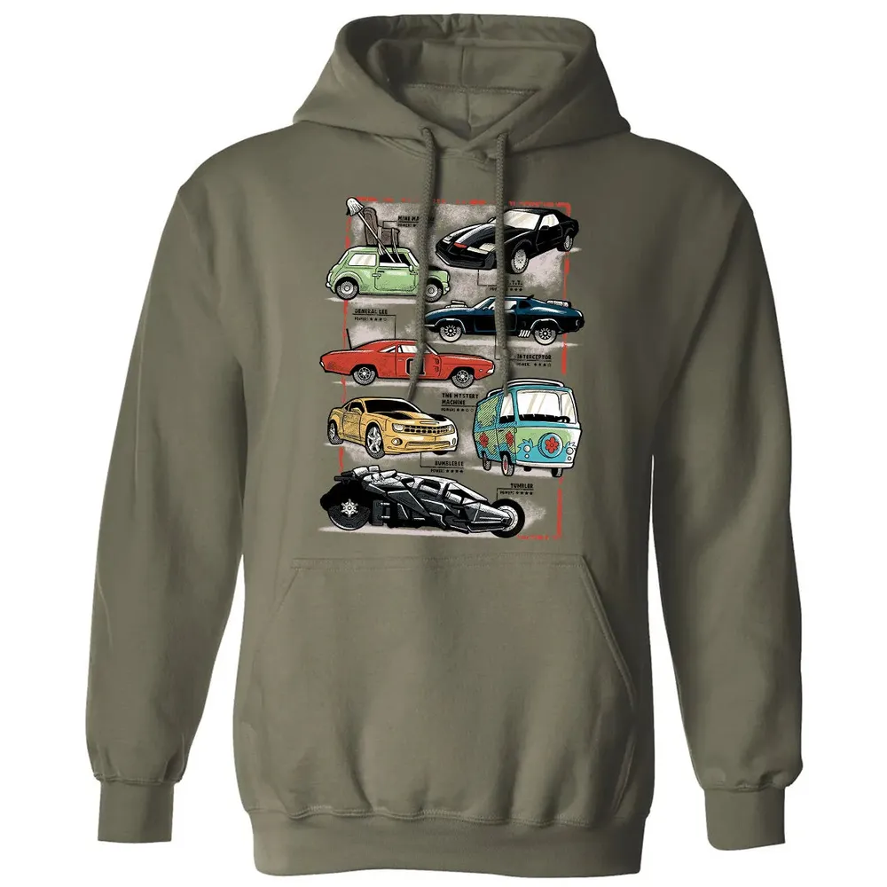 Famous Cars Classic Unisex Hoodie - 4