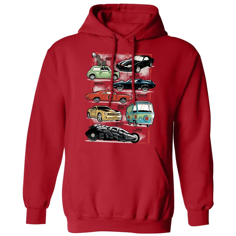 Famous Cars Classic Unisex Hoodie - 5