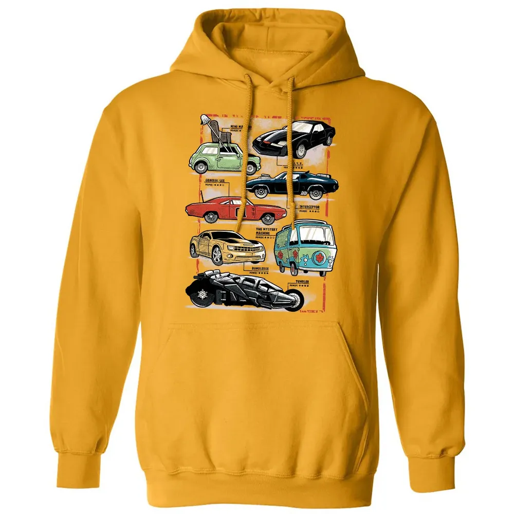 Famous Cars Classic Unisex Hoodie - 12