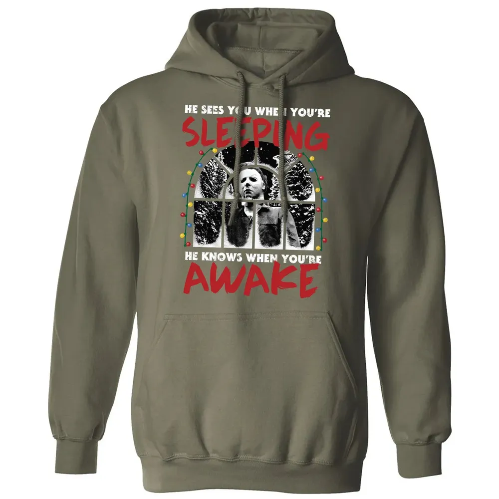 He Knows When Youâ€™re Awake Classic Unisex Hoodie - 4