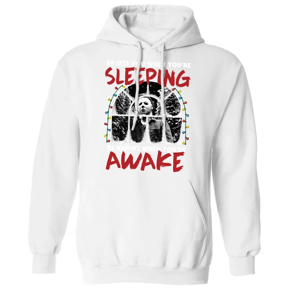 He Knows When Youâ€™re Awake Classic Unisex Hoodie - 11