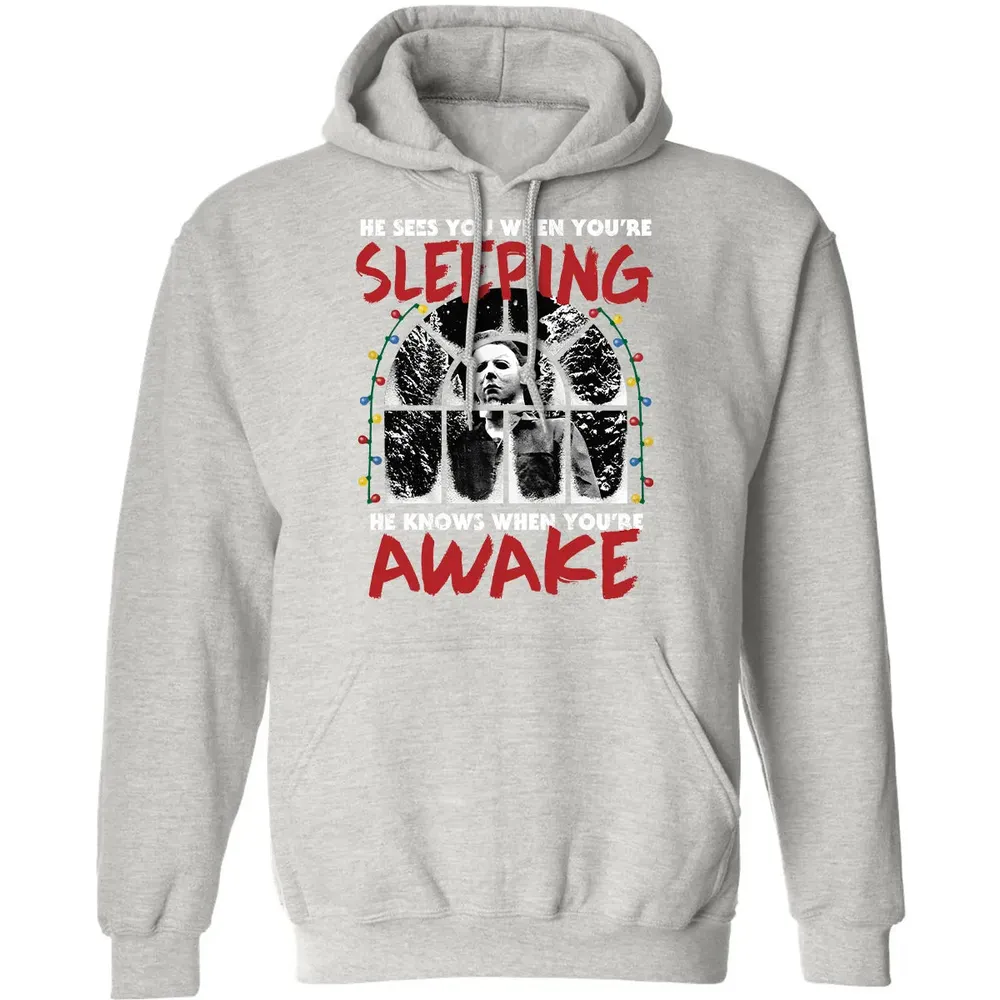 He Knows When Youâ€™re Awake Classic Unisex Hoodie - 8