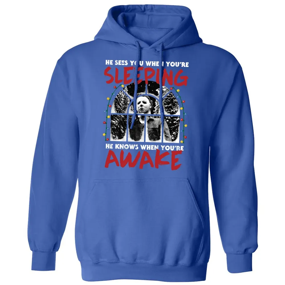 He Knows When Youâ€™re Awake Classic Unisex Hoodie - 9