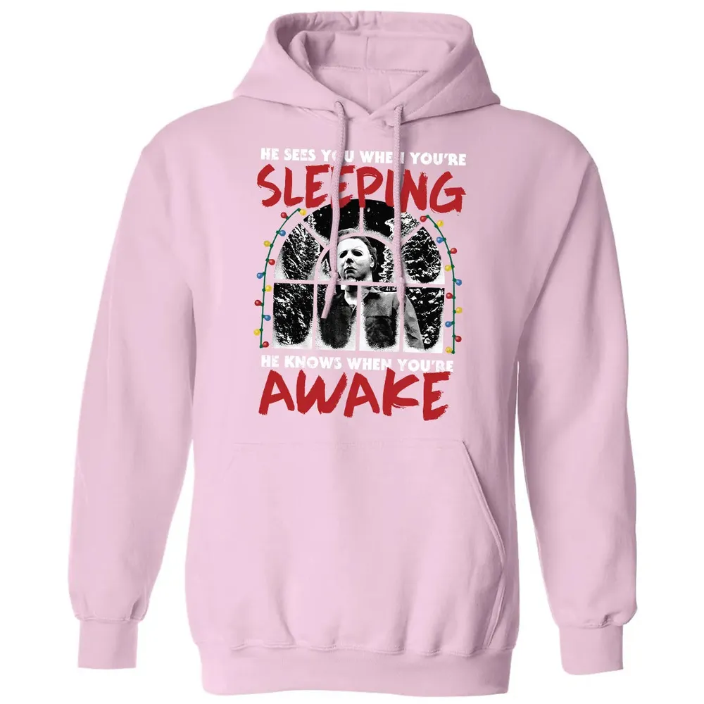 He Knows When Youâ€™re Awake Classic Unisex Hoodie - 3