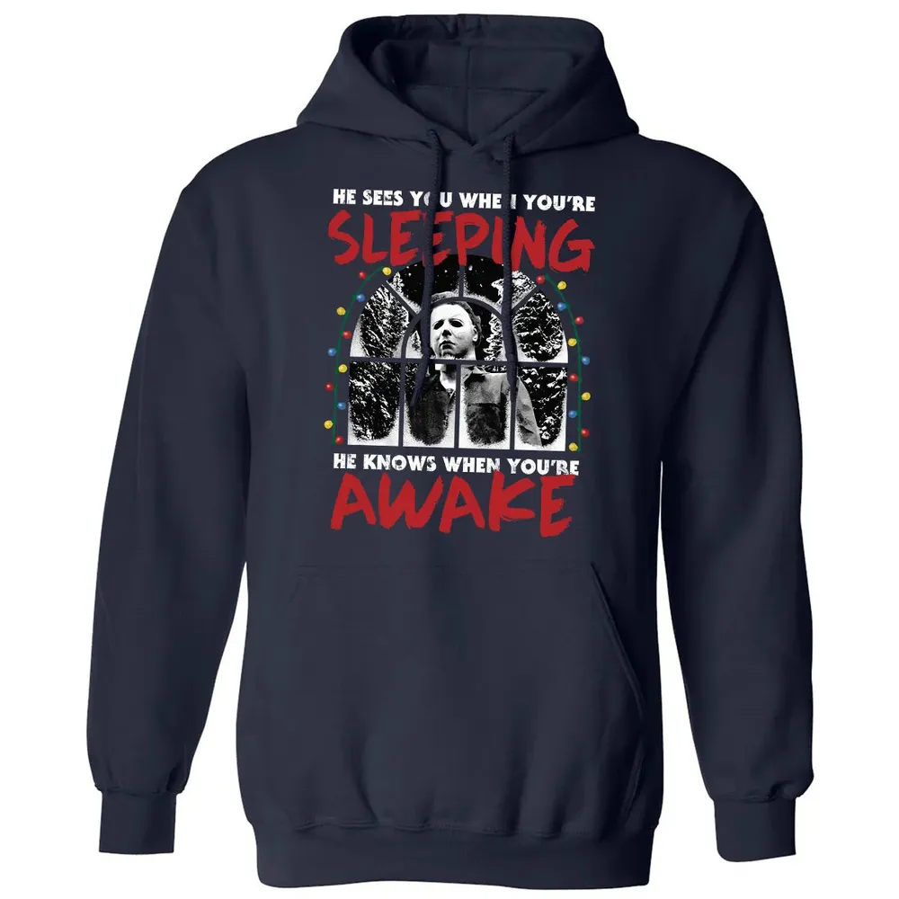He Knows When Youâ€™re Awake Classic Unisex Hoodie - 2