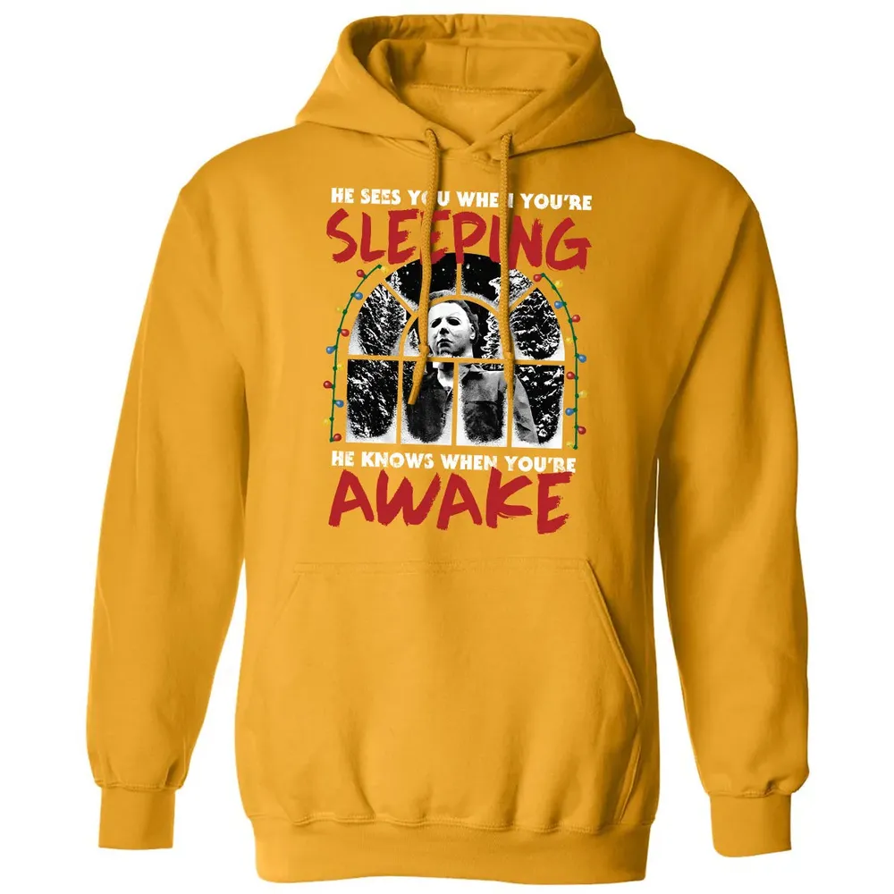 He Knows When Youâ€™re Awake Classic Unisex Hoodie - 12