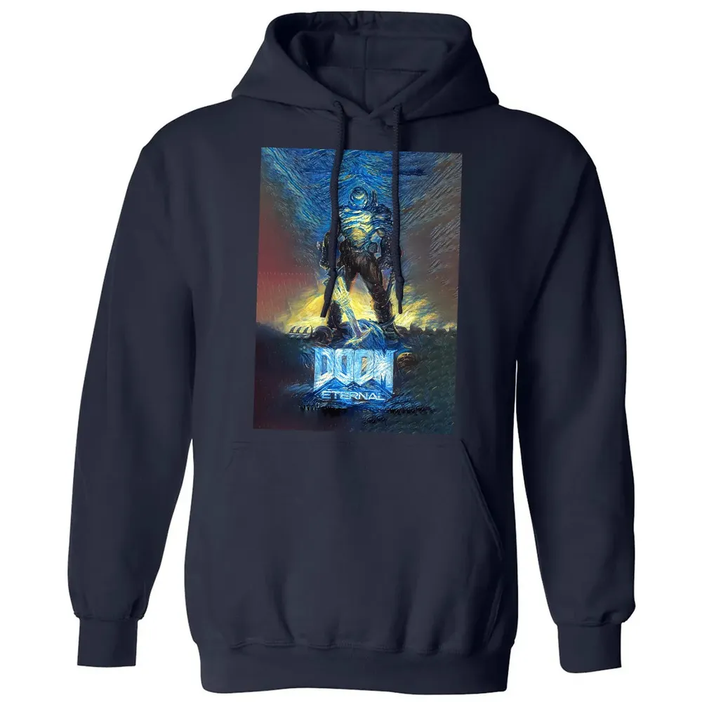 Doom Starry Night Classic Unisex Hoodie - 8