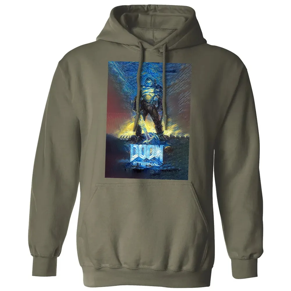 Doom Starry Night Classic Unisex Hoodie - 4