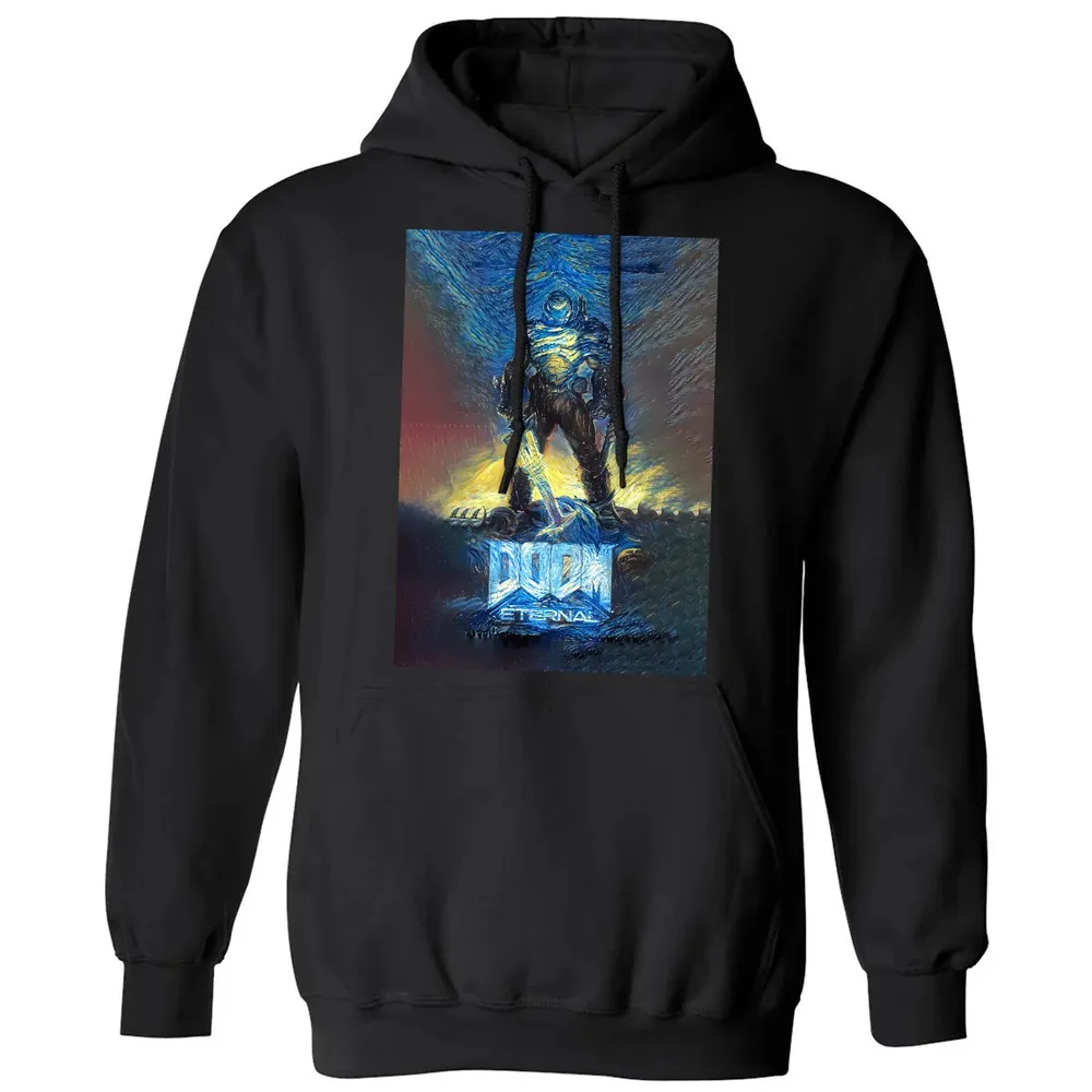 Doom Starry Night Classic Unisex Hoodie - 11