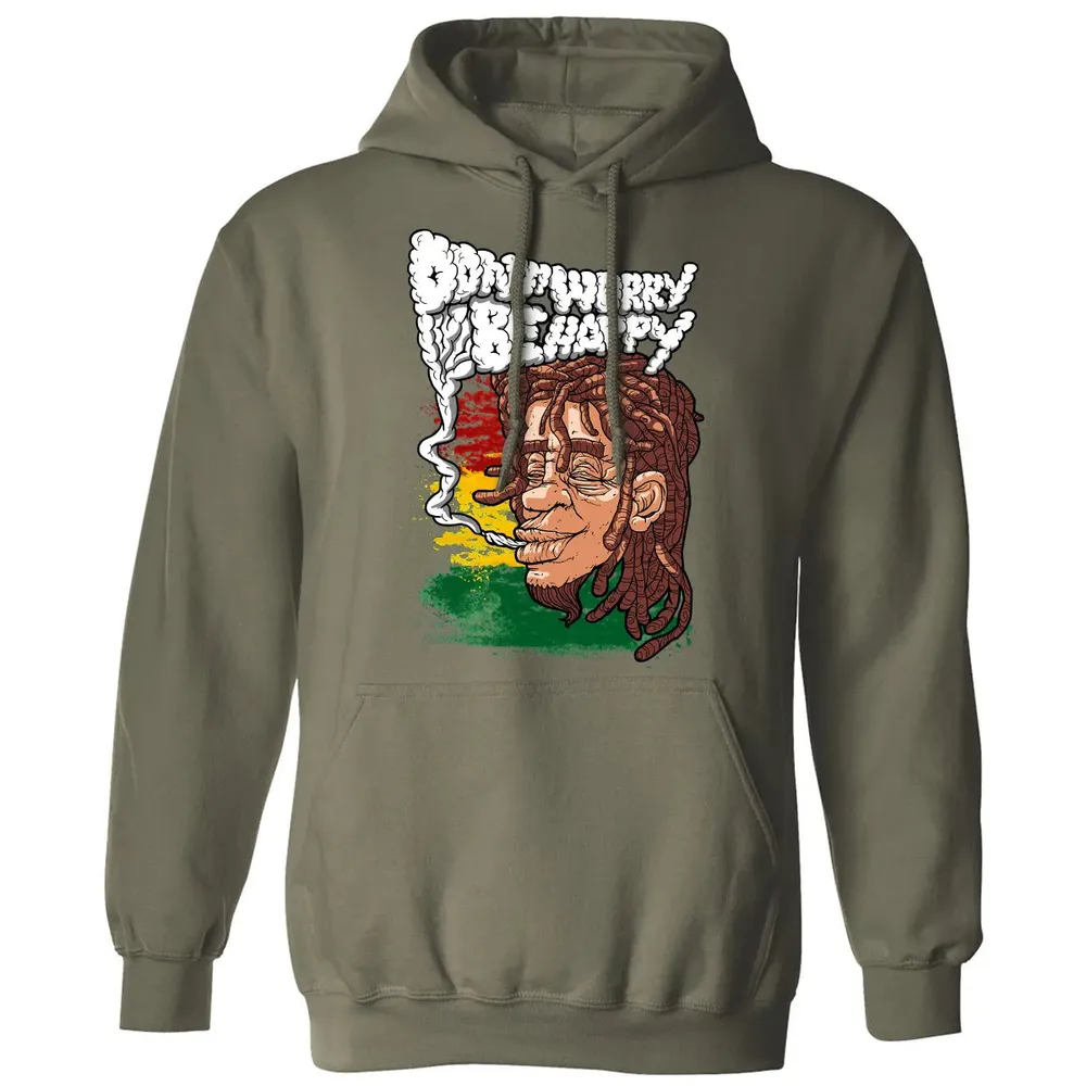 Dont Worry Be Happy Classic Unisex Hoodie - 4
