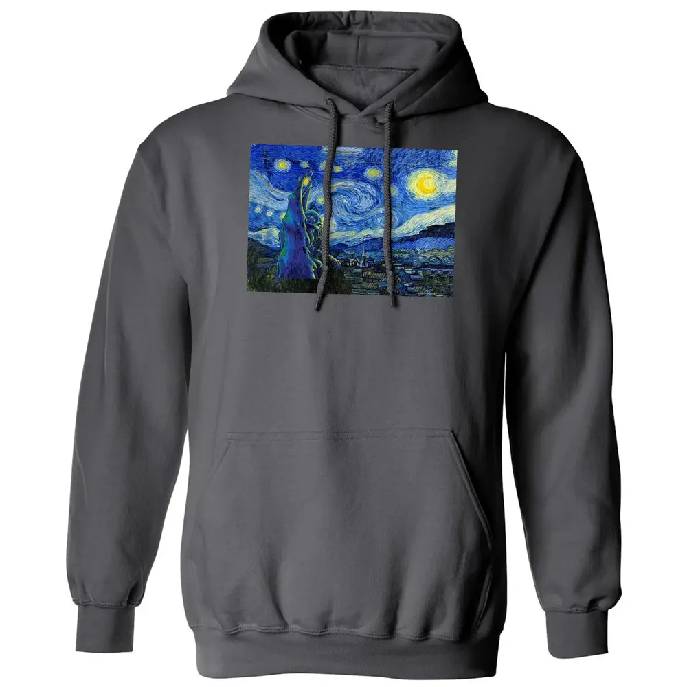 Cthulhu In Starry Night Classic Unisex Hoodie - 7