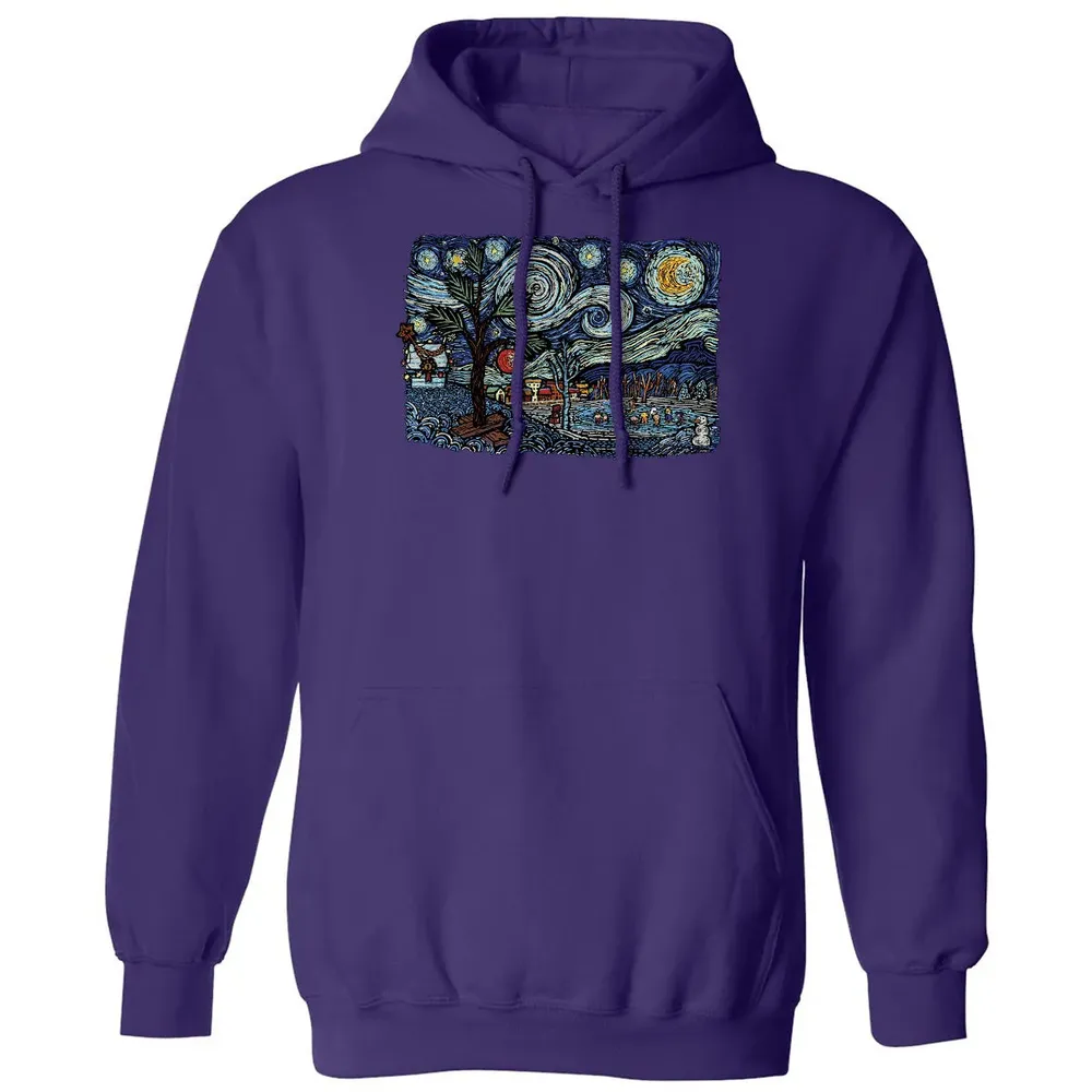 Starry Christmas Night Classic Unisex Hoodie - 6