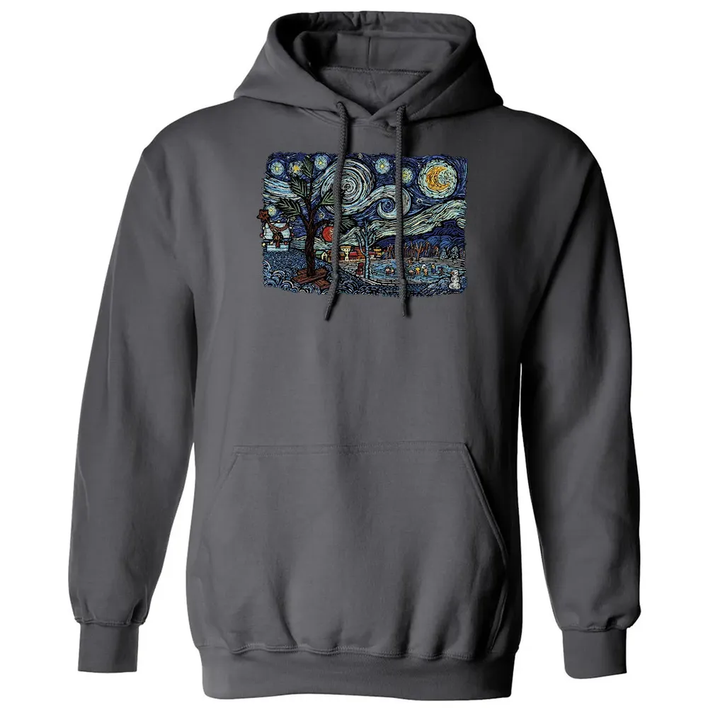 Starry Christmas Night Classic Unisex Hoodie - 7