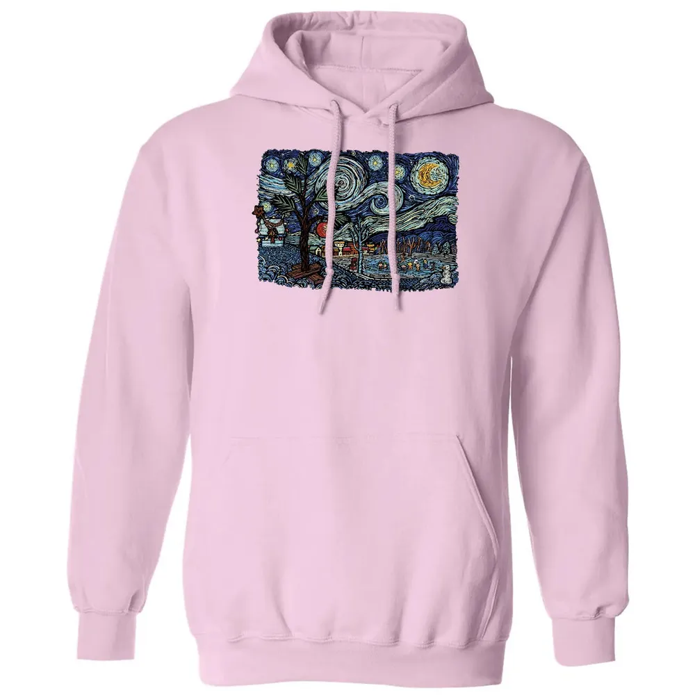 Starry Christmas Night Classic Unisex Hoodie - 3