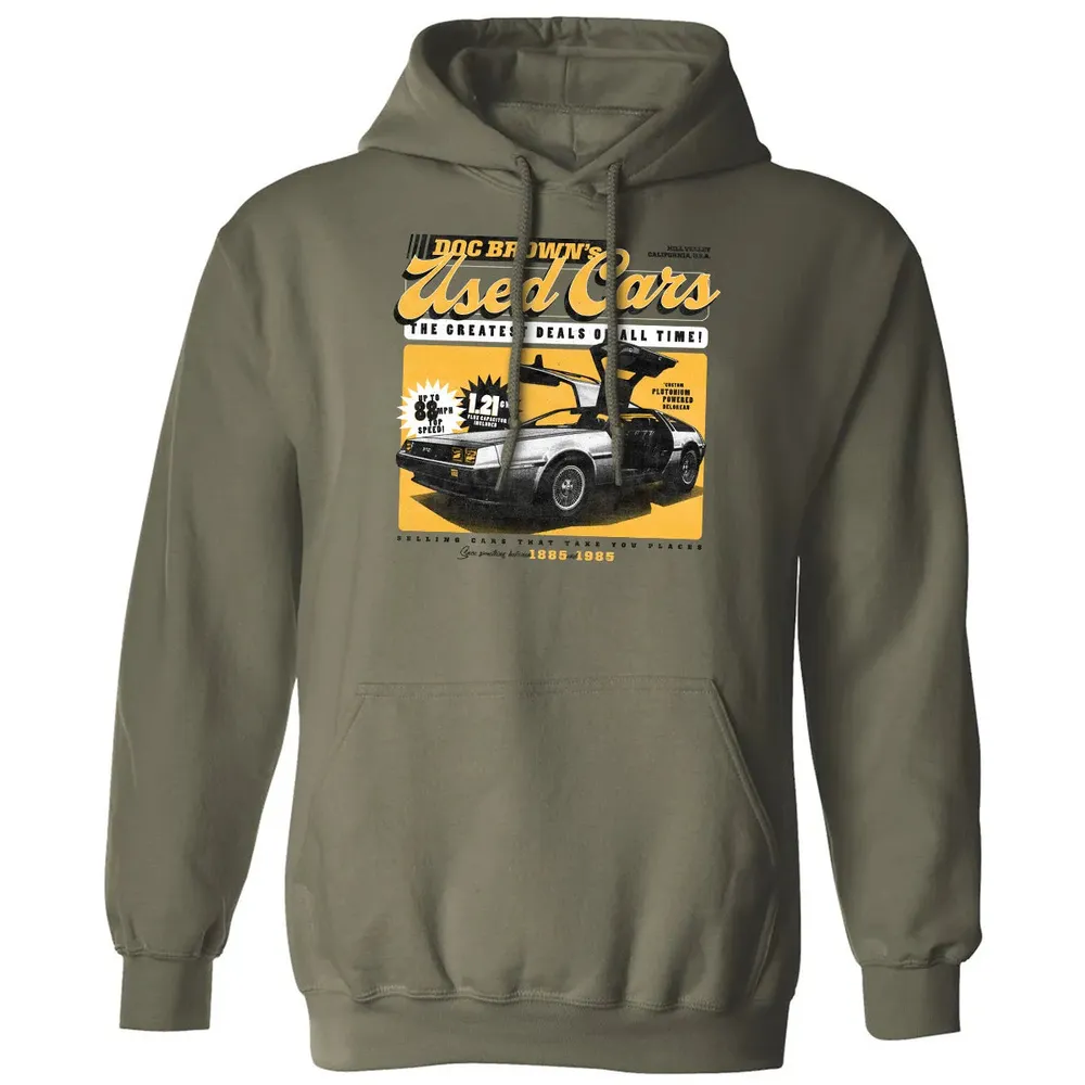 Doc Brownâ€™s Used Cars Classic Unisex Hoodie - 4