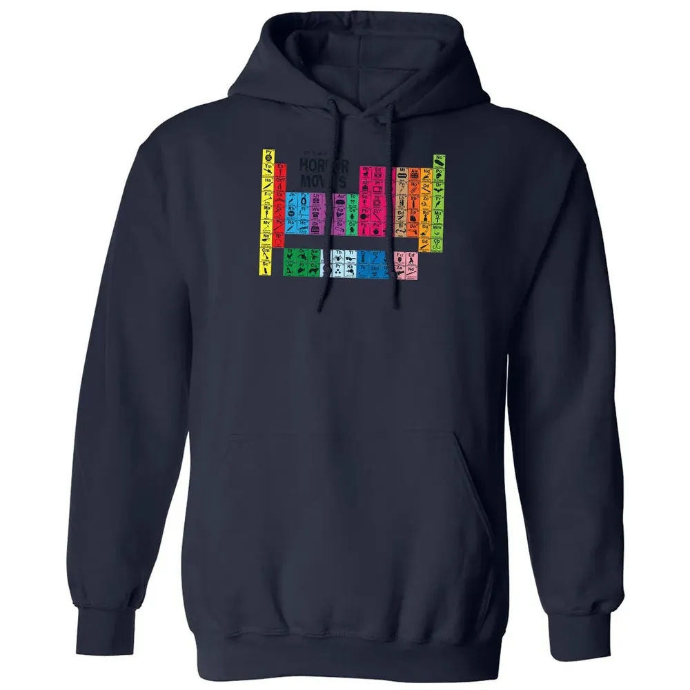 The Periodic Table Of Horror Movies Classic Unisex Hoodie - 8