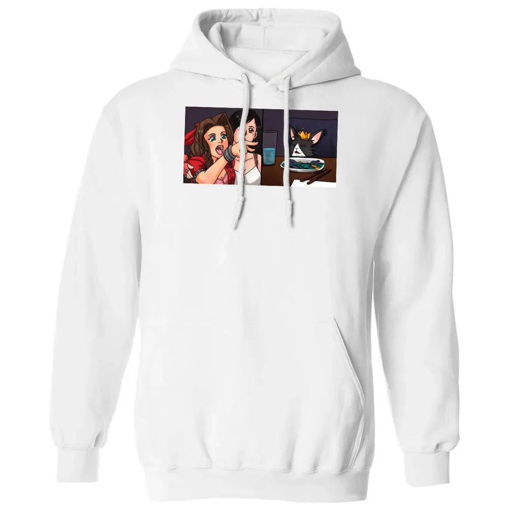 Aerith Yelling At Cat Classic Unisex Hoodie - 11