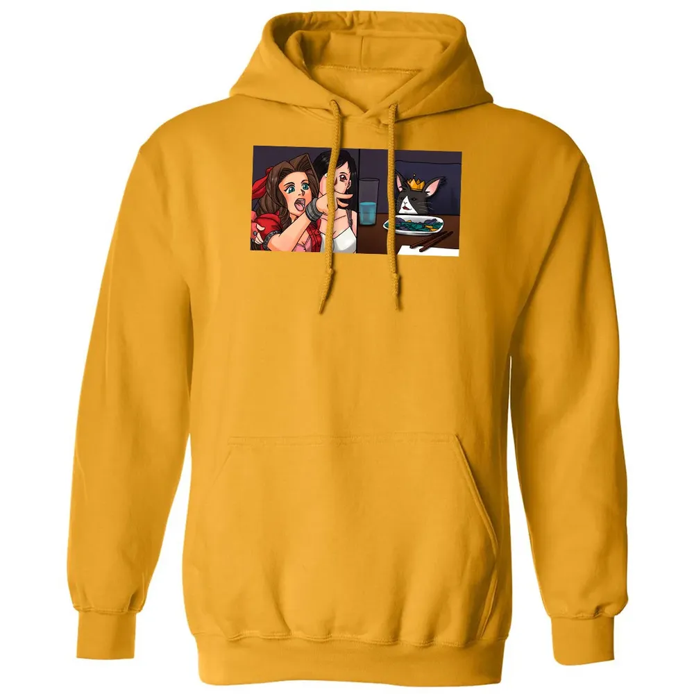 Aerith Yelling At Cat Classic Unisex Hoodie - 12