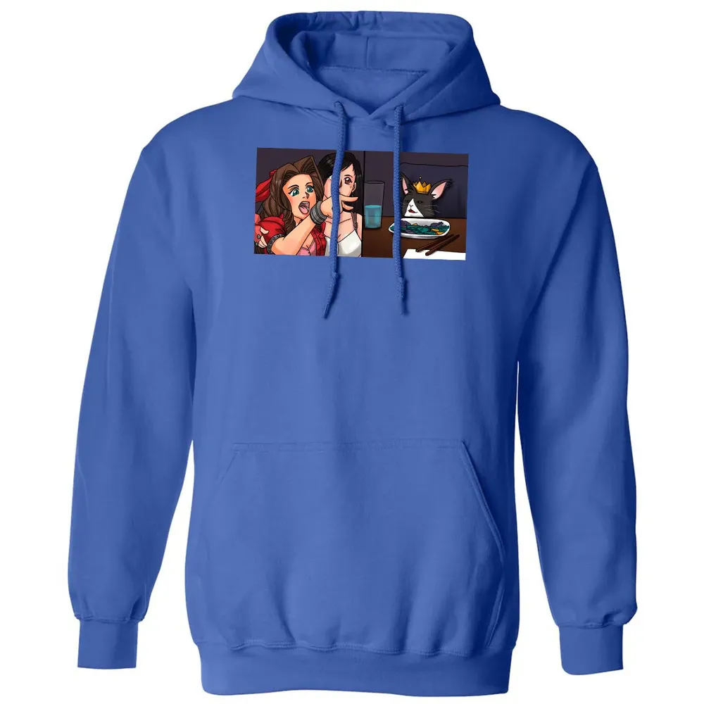 Aerith Yelling At Cat Classic Unisex Hoodie - 9