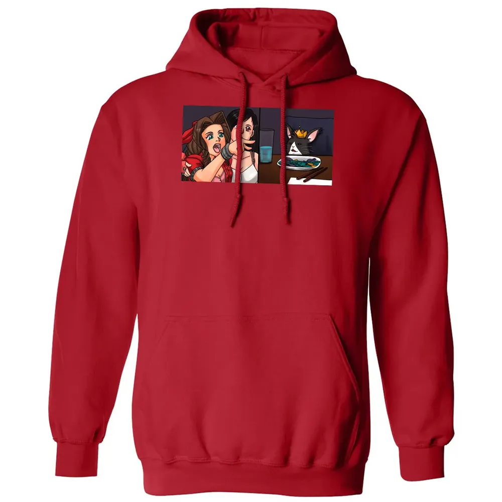 Aerith Yelling At Cat Classic Unisex Hoodie - 5