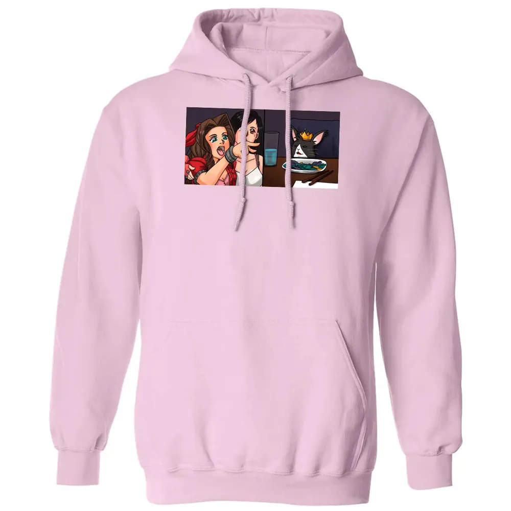 Aerith Yelling At Cat Classic Unisex Hoodie - 3