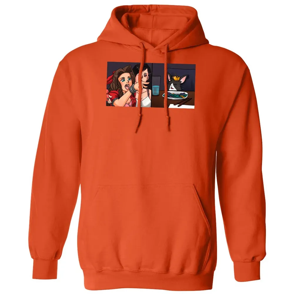 Aerith Yelling At Cat Classic Unisex Hoodie - 10