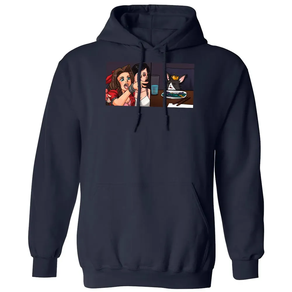 Aerith Yelling At Cat Classic Unisex Hoodie - 2
