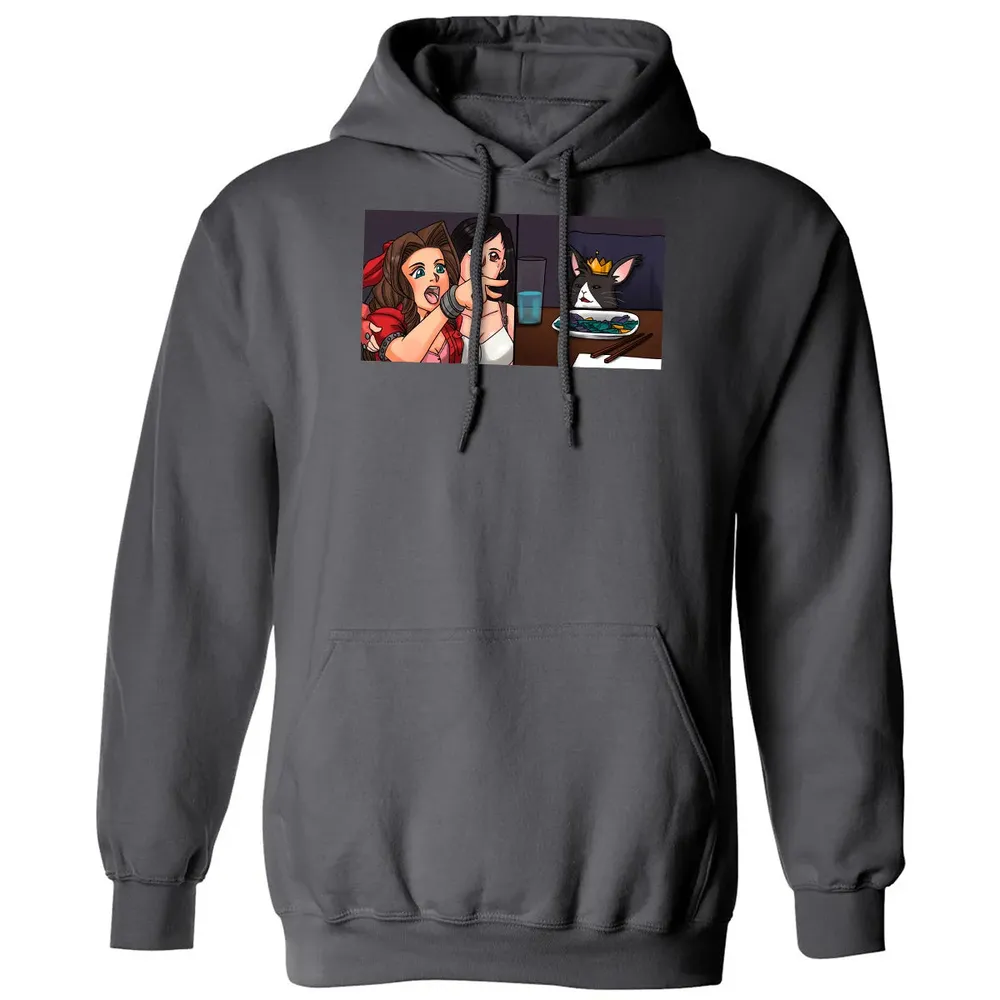 Aerith Yelling At Cat Classic Unisex Hoodie - 7