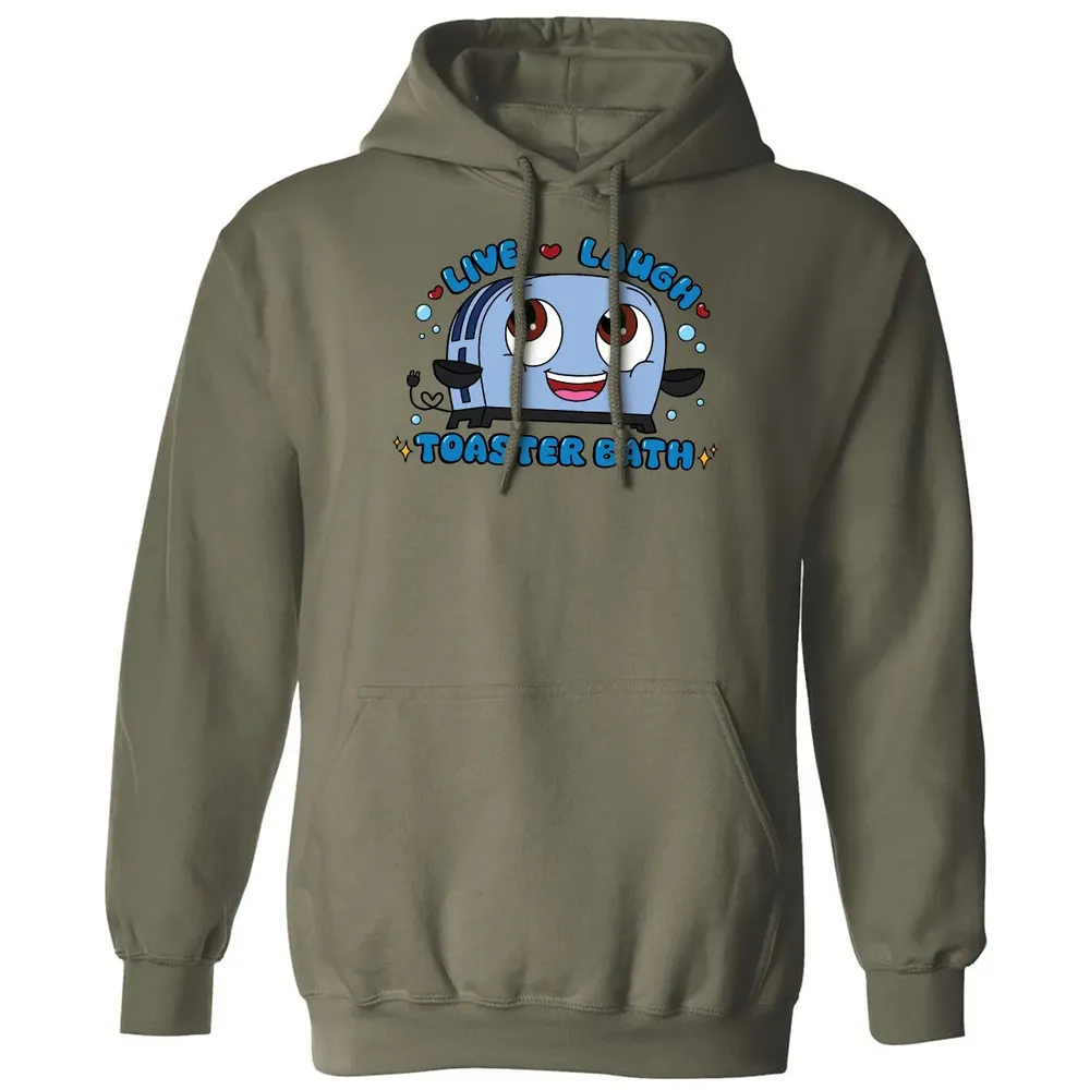 Live Laugh Toaster Bath Classic Unisex Hoodie - 4