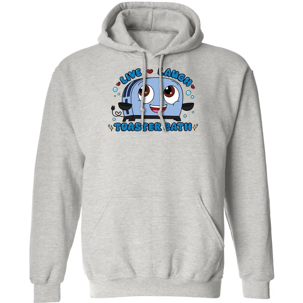Live Laugh Toaster Bath Classic Unisex Hoodie - 2
