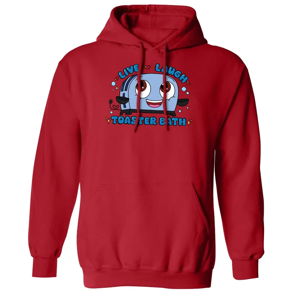 Live Laugh Toaster Bath Classic Unisex Hoodie - 5
